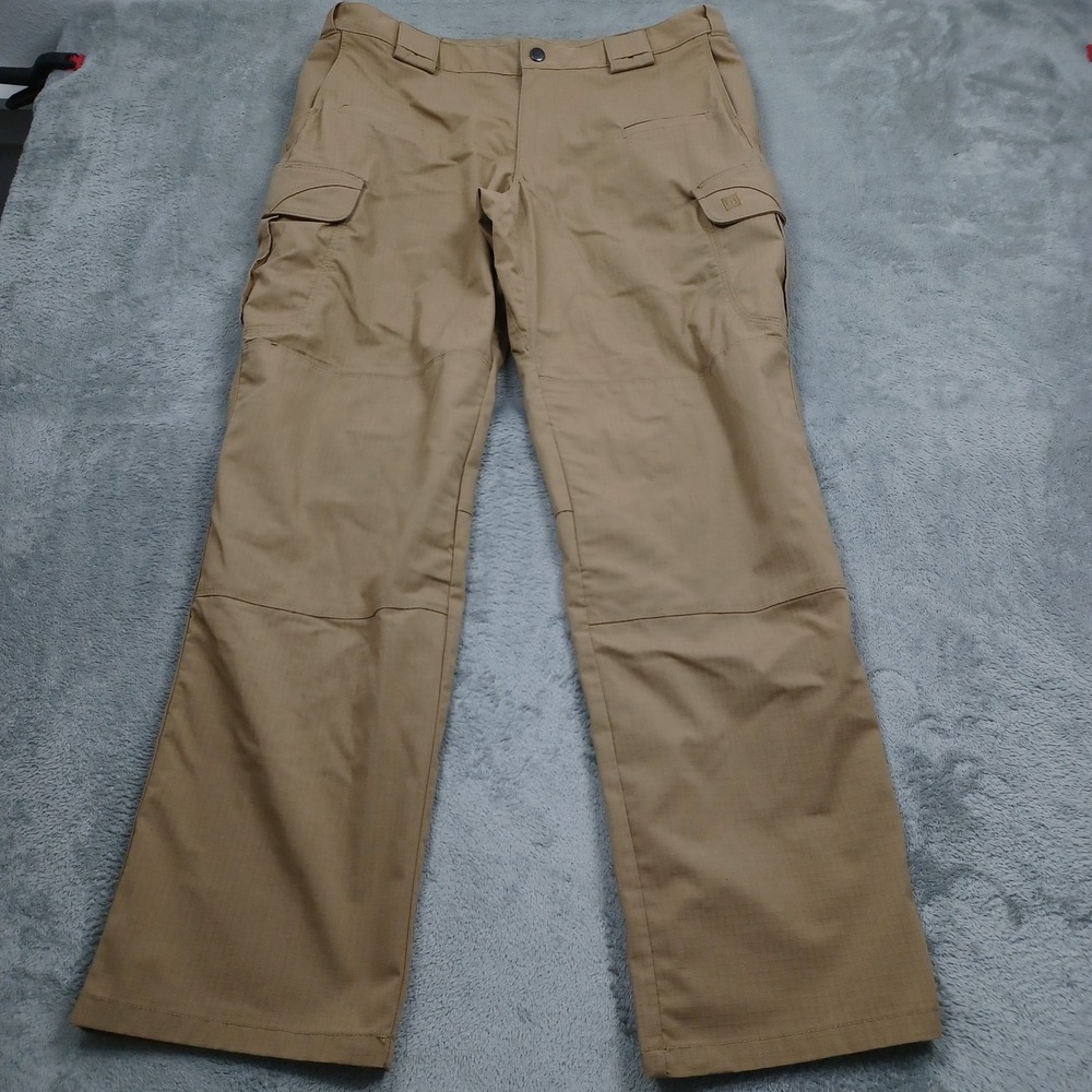5.11 Tactical Pants Mens 36x32 Brown Pockets Workwear Cargo Straight